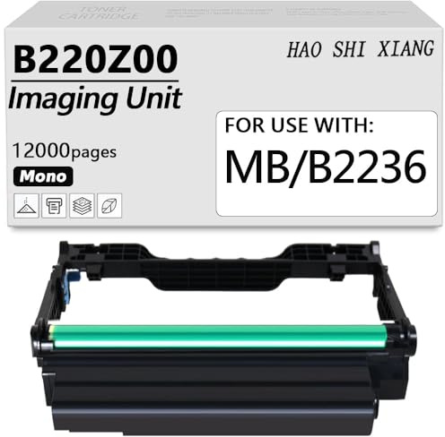 Unità tamburo B220Z00 B2236 compatibile con stampante laser Lexmark B2236 MB2236 B2236dw MB2236adw MB2236adwe (B220Z00-Drum Unit)