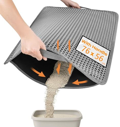 Conlun Tapis de Litière pour Chat 76x56cm