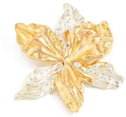 XCSJ Brosche Gold Unregelmäßige Dekorative Broschen Aus Legierung Brosche Damen Elegante Accessoires für Abendkleider, Party, Hochzeit,Bankette, Geschenk für Frauen, Mädchen