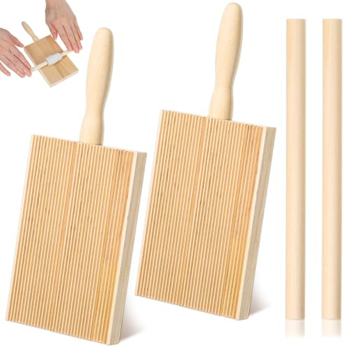 Classicseali 2 tablas de pasta de madera de pino con barra de 8,27 cm, 21 x 8,5 cm