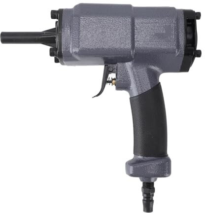 OEBUAFI Estrattore Pneumatico Professionale per Chiodi, Levachiodi in Lega di Alluminio Resistente con Impugnatura Ergonomica in Gomma, per Chiodi di Diametro 1-5 Mm e Lunghezza 1-50