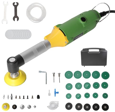 Meuleuse Droite Professionnelle 350W,Machine à Polir,Outil Rotatif Électrique à Vitesse Variable 15000r/min,6 Vitesses Variables, for Meulage,Polissage, Découpe et l'embellissement des Joints (Vert)