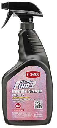CRC HydroForce Industrial Strength Degreaser, 14415 – 32 FL. Oz., Heavy Duty Aqueous Cleaner