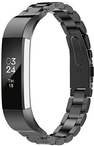 Greeninsync Compatible with Fit bit Alta Bands Metal, Special Edition Replacement for Alta HR Stainless Steel Bands Adjustable Accessory Wristband Small Large for Alta Bracelet Women Men