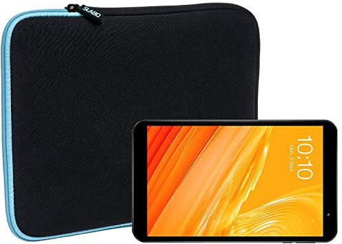 Slabo Tablet Tasche Schutzhülle für Teclast P80X Hülle Etui Case Phablet aus Neopren – TÜRKIS/SCHWARZ