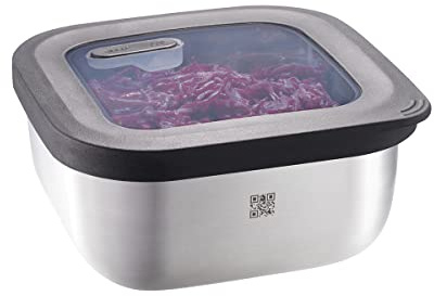 GEFU Contenitore salvafreschezza Provido, per app, quadrato, 900 ml