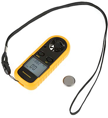 Anemómetro, medidor de velocidad del viento portátil de mano Medidor de viento digital Medición de la velocidad del flujo de aire para la recopilación de datos meteorológicos al aire libre Vela Surf P