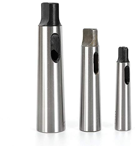 WSIKGHU Bohrfutter MK2 3PC Reduzierhülse Morse Taper Adapter Kegel Ärmel MT1,MT2,MT3,MT4 Bohrer Hülse für Ständerbohrer Drehbänke - Eisen - Bohrmaschine, Drehmaschine