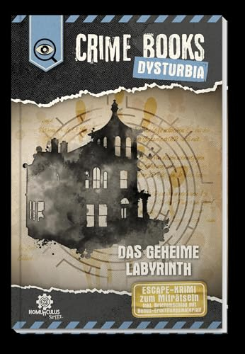 CRIME BOOKS Dysturbia: Das geheime Labyrinth: ESCAPE-Krimi zum Miträtseln