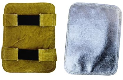 Folpus Guante de soldadura protector de mano de calor almohadilla de mano de soldadura calor para soldador horno Camping