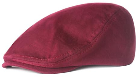ISAKEN Schiebermütze Herren Barret Flat Cap Schirmmütze Verstellbar Baumwolle Flache Kappe Vintage Freizeit Frühling Sommer Cap Schirmmütze Vielseitig Einsetzbar Baseballkappe