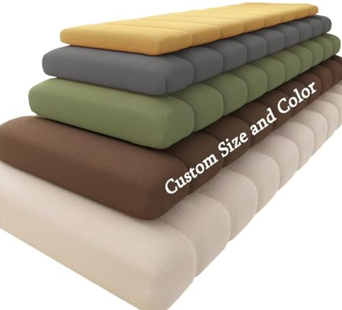 Bettschlange Benutzerdefinierte Sitzkissen Bank, Sitzauflage Bankkissen für Innen Fensterbänke, Wasserdichtes Abnehmbar Bankauflage, Sitzbank Kissen Eckbank Auflagen Erkerfensterkissen