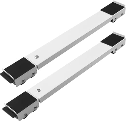 Baxcdyswe Supporto Lavatrice Asciugatrice, Sposta Mobili con Ruote, Piedini Ruote per Lavatrice, Rotelle Spostare Mobili per Carrello Base Frigorifero Fino 300 kg 24 Ruotes Base Universale Rondella