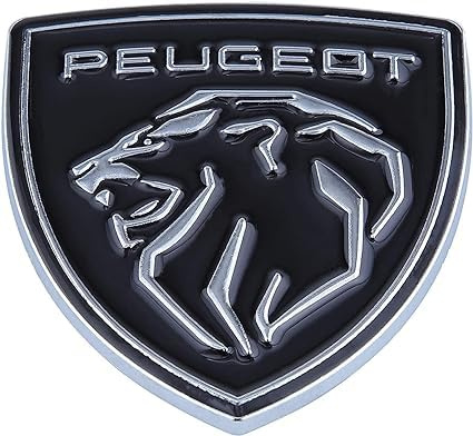 LFWCZS Coche Logo de Insignia para Peugeot 3008,Emblema Adhesivo Metálico Distintivo Sport para Coche Pegatina Logo Trasero para Coche Embellecedores y Accesorios para Carrocería,A-Black