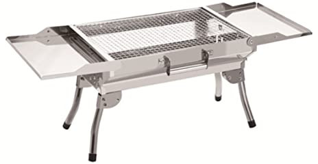 Griglia Barbecue Griglia Barbecue Griglia Portatile Per Barbecue A Carbone Griglia Portatile Pieghevole Utensili Da Cucina All'aperto Da Campeggio BBQ Barbeque(Blue,Silver)