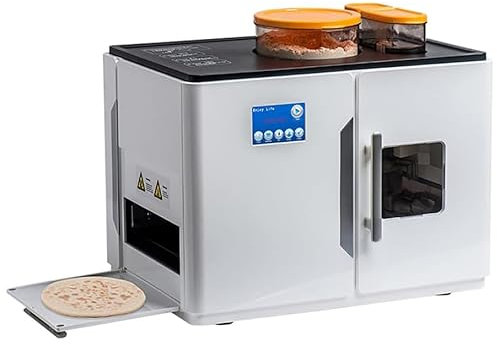 Electric Tortilla Press Machine - Make 20 Flatbreads at Once! Perfect for Chapati, Flour Tortilla, and Pita - Easy One-Key Operation, Foldable Handle