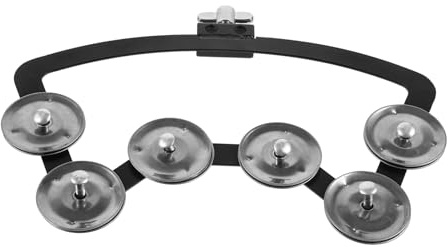 Trommelglocke für Trommeln, Silber, aus Aluminiumlegierung und Abs | Einsatz Trommeln, Glatte Runde Kanten ohne Grate, Robust und Langlebig, als Ersatzteil