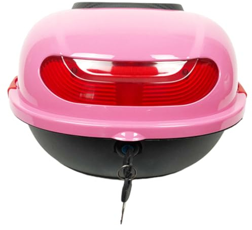 OSOLADY Motorrad Topcase für Gepäck 1 Satz Pp Rosa mit Rückenlehne
