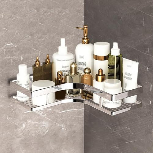 Tomotato Estanteria de Esquina para Ducha, Estanteria Baño sin Taladro de Acero Inoxidable Organizador de Baño Estanteria para Baño, Cocina, Hogar