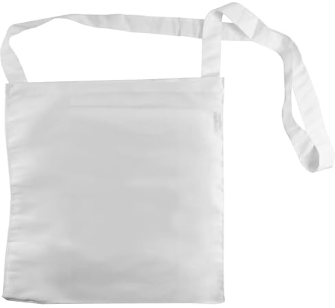 CREATIV DISCOUNT Wurfbeutel 34x40cm, Weiß, Sparpack Baumwolltasche, 60 Stück, ideal für Umzüge zu karneval, Fasching, Schützenfest.