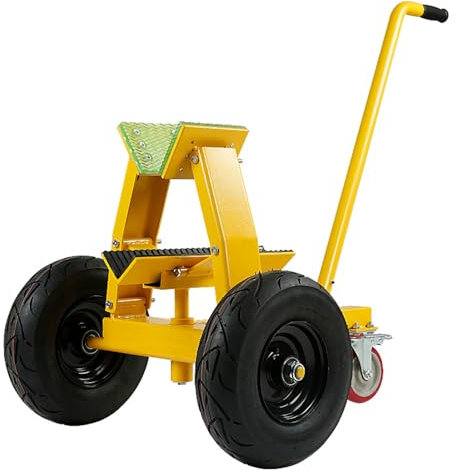 Bauholz Plattenwagen Plattenwagen Mit Griffen, Transportwagen Aus Glas/Gipskarton/Sperrholz/Steinplatten, Robust Für Die Handhabung – 7 Cm Klemme, Rollender Holztransporter