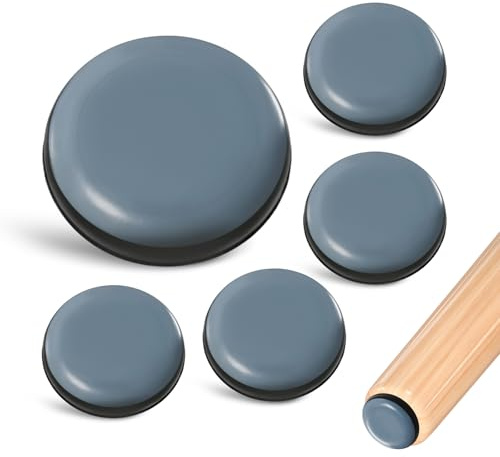PTFE Teflongleiter, rund, selbstklebend, 19 mm, für Möbel, Kufen, Stuhl, Nagelschutz, Schutz von Fliesen, Holzböden, Stühlen, Tischen und Betten, 30 Stück