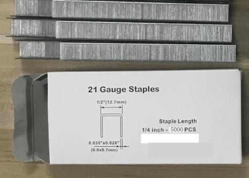 Pistola de Clavos, Pistola Grapadora De Aire De Alambre Fino 8016LN/FS8016-B, Clavadora De Gas Tipo BEA, Tira Neumática Tipo U, Pistola Grapadora(6MM nail 5000pcs)