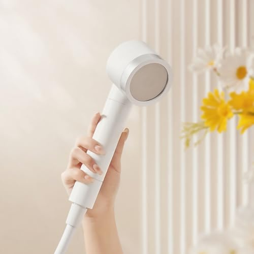 LIUWOPA Pommeau de Douche à Effet Pluie Double Filtre 2,8 Pouces, pommeau de Douche à Main Haute Pression, élément filtrant Amovible pour Le Nettoyage et Le Remplacement, élimine Le Chlore, Blanc