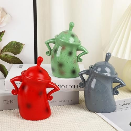 Recipiente con actitud, frascos de dulces con tapa, bonito tarro de almacenamiento de alimentos con tapa hermética, divertidos tarros de alimentos para almacenamiento de cocina, café, té, azúcar