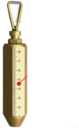 asta di livello dell'olio in metallo con ancoraggio in ottone puro e scala precisa per misurare la profondità dell'olio in serbatoi dell'olio e altri contenitori (10m)