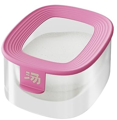 YAOHY Små Hamsterbadkar Container Badrum/Toalett Dubbelanvändning Sandbad Behållare House Husdjur Rengöring Hamster Sandbadbehållare Supplies(Pink)