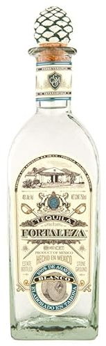 Fortaleza Blanco Tequila – 100% Blue Weber Agave – Stone/Brick Oven-Baked, Stone-Crushed (Tahona), Double Distilled in Copper Pots – Hand-Blown Bottle – 40% ABV