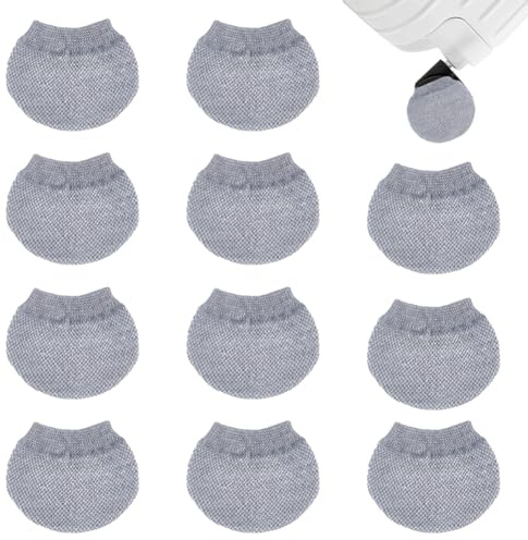 OLYCRAFT 16pz Copriruota Grigio per Valigia Coperture Protettive per Ruote di Valigie Copricerchi Antipolvere per Valigie Coperture Universali per Evita Che Lo Sporco Si Depositi Sul Pavimento Letto