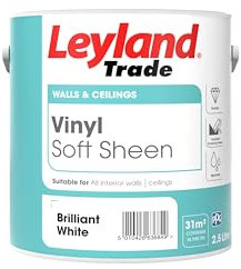 Leyland Trade Soft Sheen Emulsion Paint - Brilliant White 2.5L