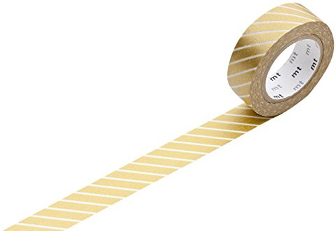 MT Washi Allzweckband Stripe gold