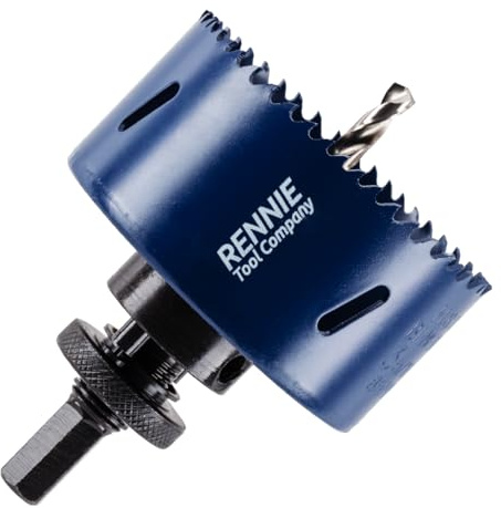 90mm Hole Saw Bi-Metal With Arbor And Pilot Drill. Circular Hole Cutter | For Stainless Steel, Steel, Sheet Metal, Wood, Plastic, Pipes & Drywall. Circular Holesaw Set M35 5% Cobalt Hole Cutter