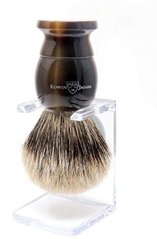 Ex Large Horn Best Badger Brush + Stand
