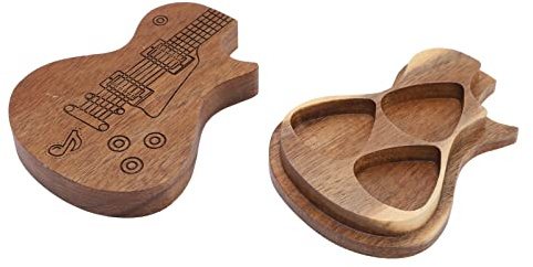 Pick-Aufbewahrungsbox, stabiler Pick-Box-Halter aus Holz als für Bass