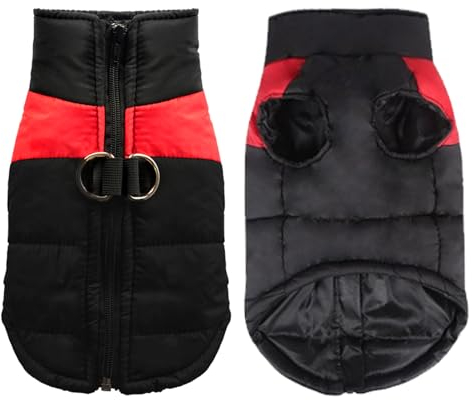 BDSHUNBF Chaqueta Impermeable y Cortaviento para Perros, Abrigo de Invierno para Mascotas con Aprobación de Agua