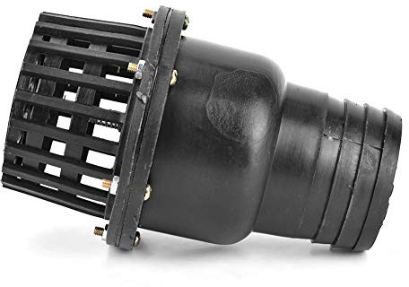 Clapet Anti-retour Basse Pression, Clapet de Pied de Pompe en PVC Noir, Clapet Plat Basse Pression Conçu Professionnellement pour les Machines à Fluides (3in)