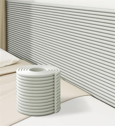 GZGLZDQ 3D Wandkissen Selbstklebend, Wandverkleidung Selbstklebend Für Bettkopfteil Oder Aufprallschutz, Polsterpaneel Wand Für Wanddeko Schlafzimmer Wohnzimmer(Gray,80cmx2m)