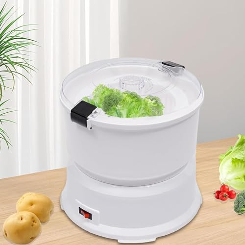 XINRISHENG Electric Potato Peeler, 85W One-Button Drive Automatic Peeler Spinner with Corded Electric, Potato Peeling Machine