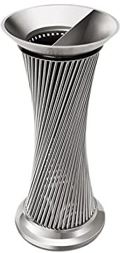 Cenicero vertical de acero inoxidable para vestíbulo de hotel, centro comercial comercial, parque, cubo de basura de pie para exteriores para patio
