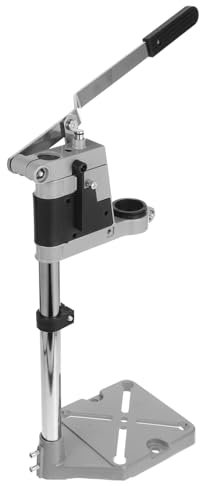 Milisten Electric Drill Press Stand Aluminum Base Single Hole Portable Hand Drill Press Holder Repair Tool Accessory Suitable for Workshop and Home Use