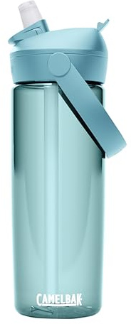 CAMELBAK Thrive - Botella de agua con pajita abatible de 20 onzas con Tritan Renew, fácil de transportar, parte superior de pajita, cala