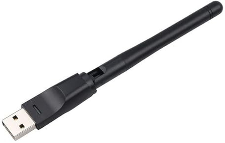 USB WiFi Adaptador, WiFi Antena PC - USB WiFi Adaptador 150 Mbps 2.4 GHz | 2dB Antena Grande MT7601 Chip Externo Tarjeta de Red inalámbrica WiFi señal Receptor