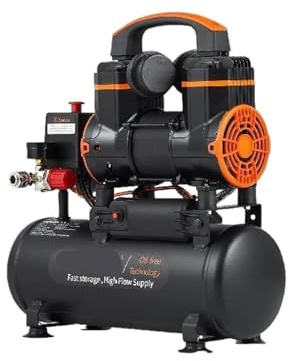SYOAXVVD 1pcs Silent Air Compressor 900W 1450W 1800W Quiet Oil-Free Portable Air Pump for Home Repair Tire Inflation Whisper Compressor(24L 1450W)