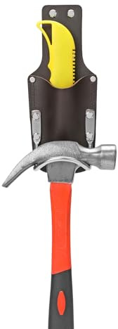 quipuda Hammer Gürtelhalter, echtes Leder, Hammertasche, Gürteltasche, Beil, Gürteltasche, Bucheron (braun)