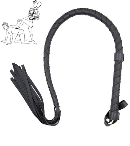 Flogger Sex SM, Frusta in Pelle, Flogger in Pelle, Frusta in Pelle, Gioco di Sculacciate, Sex Toys, Accessori Bondage per BDSM, Giochi di Sesso SM per Adulti, Bondage (85 cm)