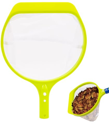 Vartegas Pool Kescher mit Teleskopstange 141/182cm, 17cm Vertiefter Poolkescher 33.5 * 24.3cm, 2025 Neu Feinmaschig Kescher für Pool, Stabil Pool Casher, für Swimming Spas Pool Teiche (Kescher)